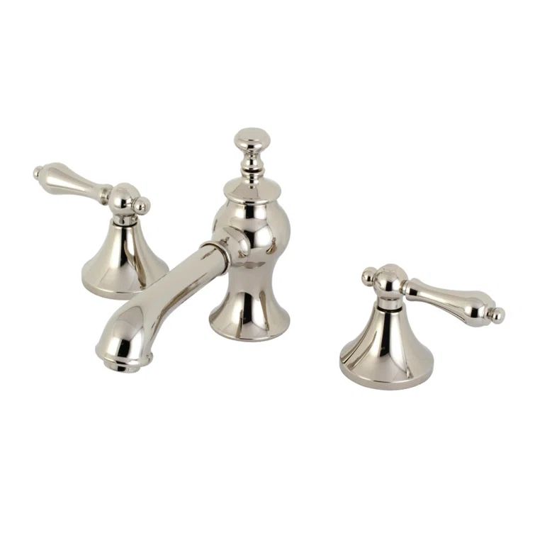 Vintage Brass 8" Widespread Elegant Bathroom Faucet