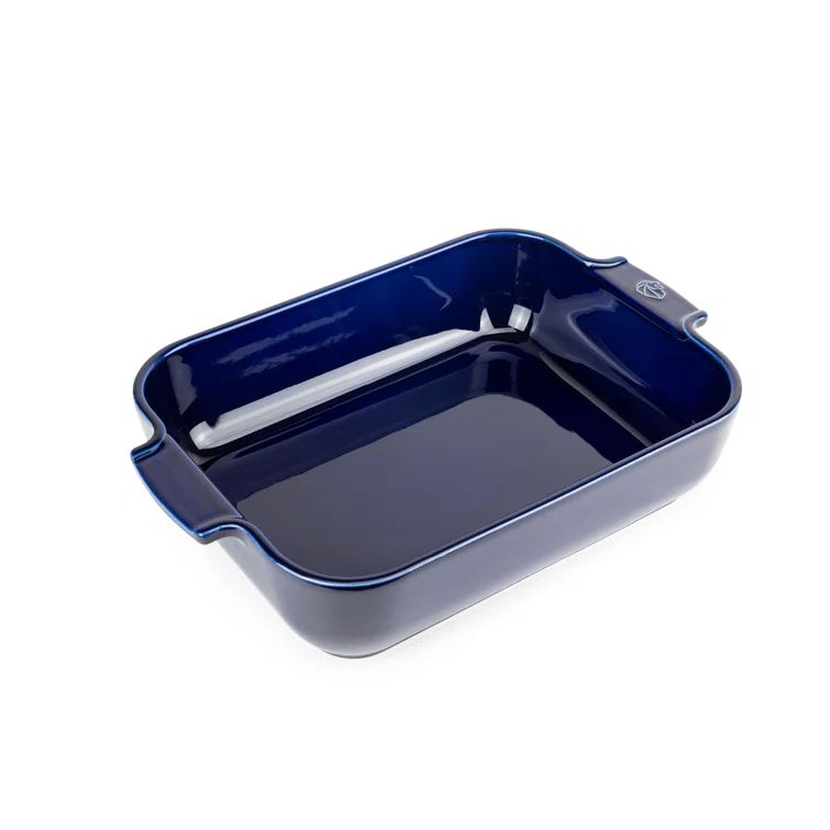 Deep Blue Ceramic Non-Stick Rectangular Baking Dish, 12.5"