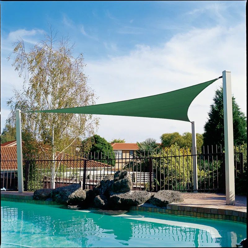 Heritage Green 12 ft. Square Polyethylene Shade Sail Canopy