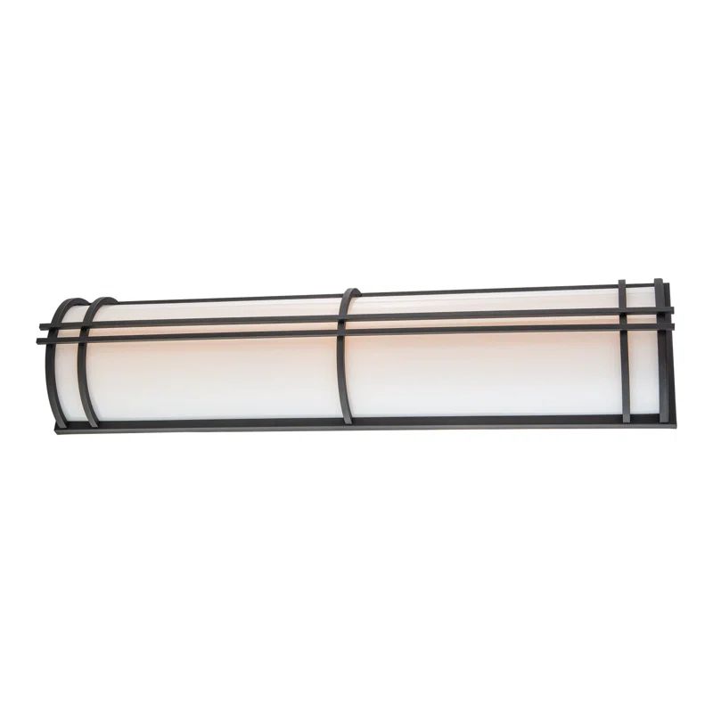 Black and White Acrylic LED Outdoor Wall Sconce