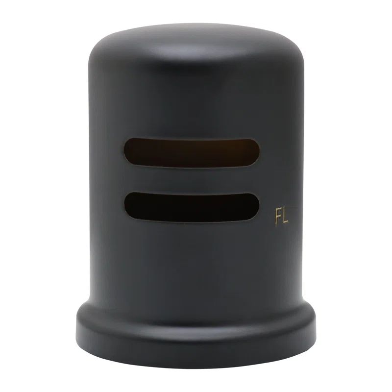 Matte Black Solid Brass Skirted Air Gap Cap
