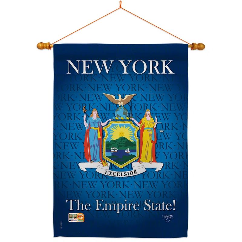 Patriotic Multicolor Vertical House Flag, 28 x 40 inches