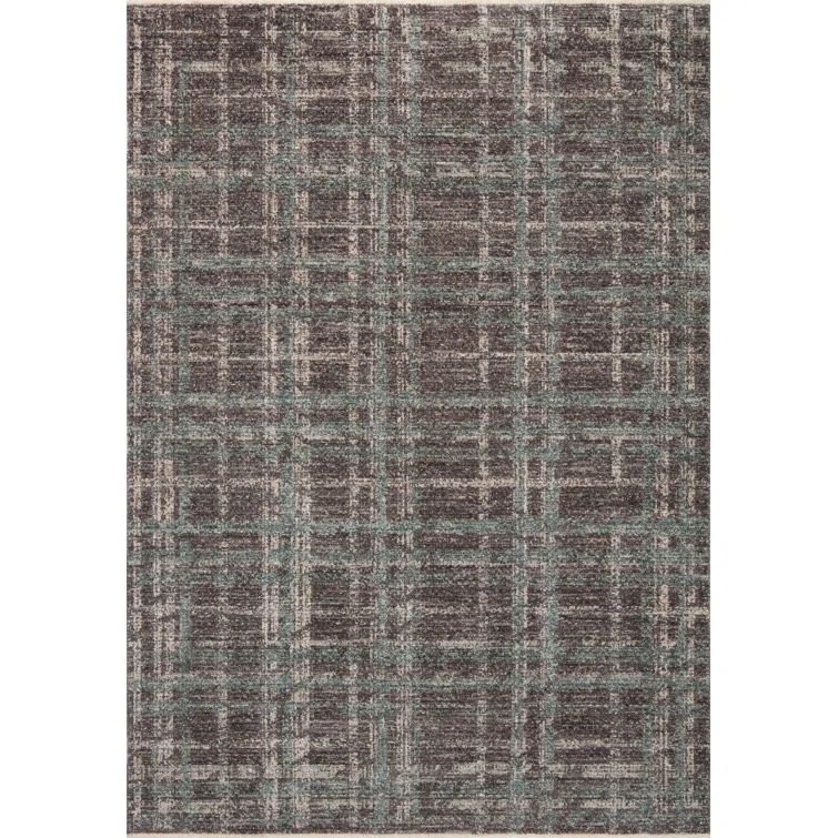 Espresso and Multicolor Flat Woven Wool Accent Rug 2'-3" x 3'-10"