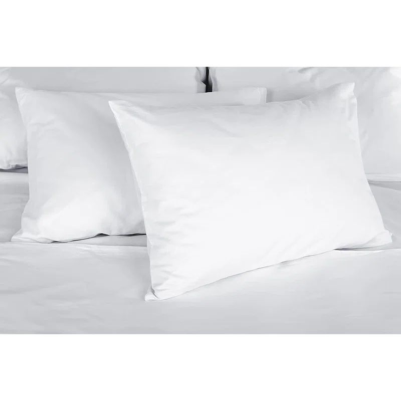 Queen Size White Goose Down Hypoallergenic Pillow Set