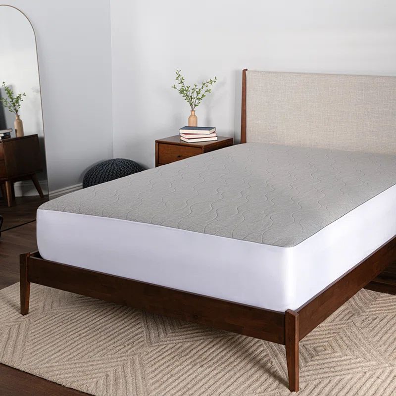 Twin Gray Air-X Performance Mattress Protector with Secure Fit