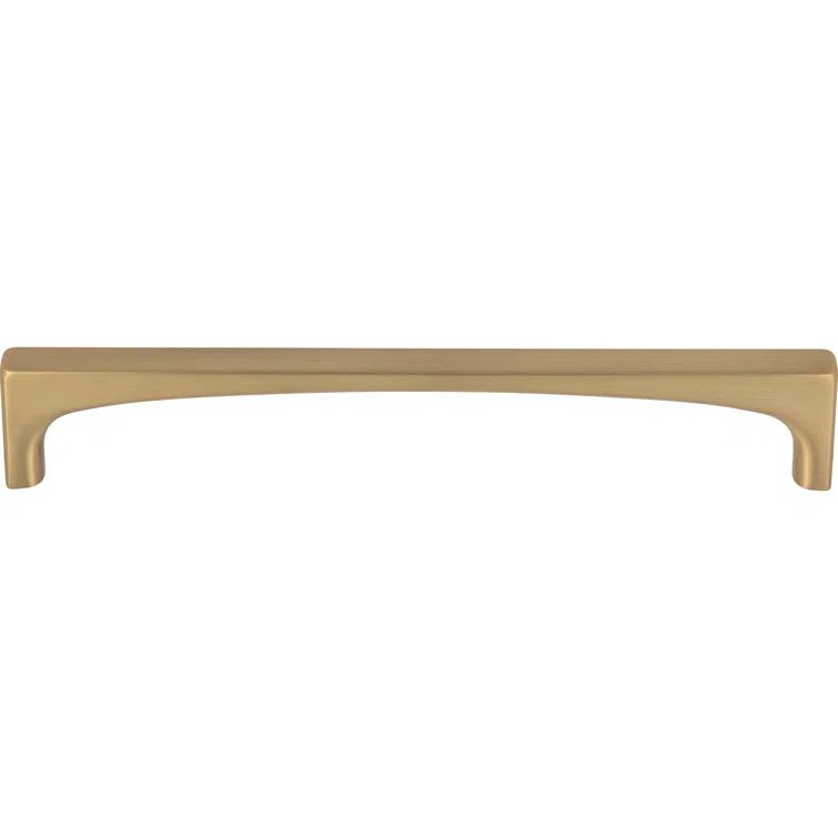 Honey Bronze Modern Bar Handle with Mounting Hardware