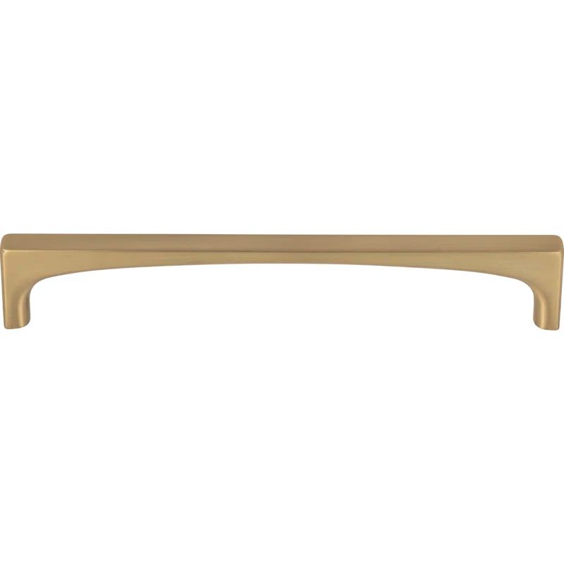 Honey Bronze Modern Bar Handle with Mounting Hardware