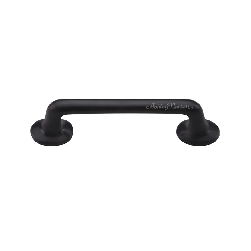 Ashley Norton Flat Black 8" Solid Brass Bar Pull