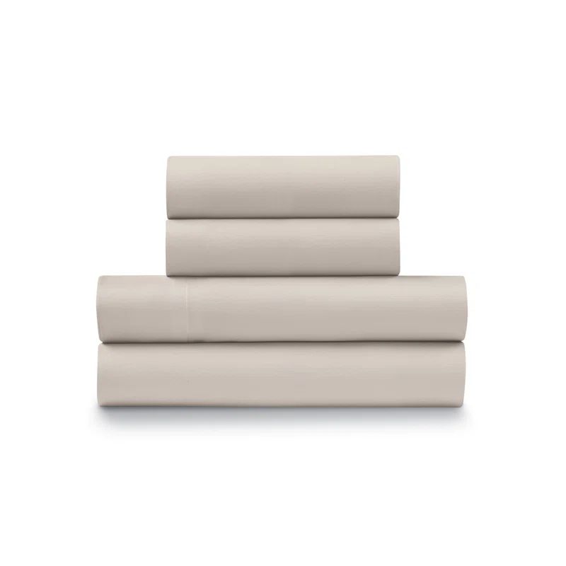 California King Taupe Microfiber Duvet Set with Pillowcases