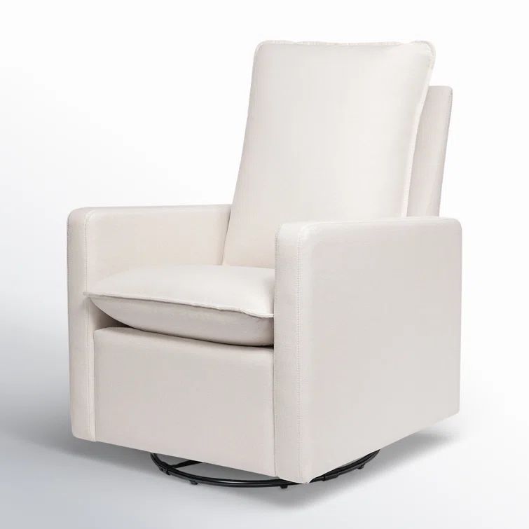 Cali 30" Performance Grey Eco-Weave Pillowback Swivel Glider