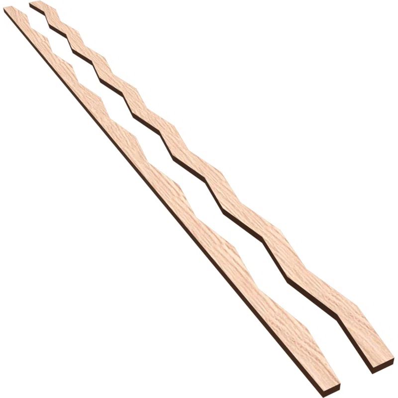 Eastport Red Oak Adjustable Decorative Slat Wall Panel Kit