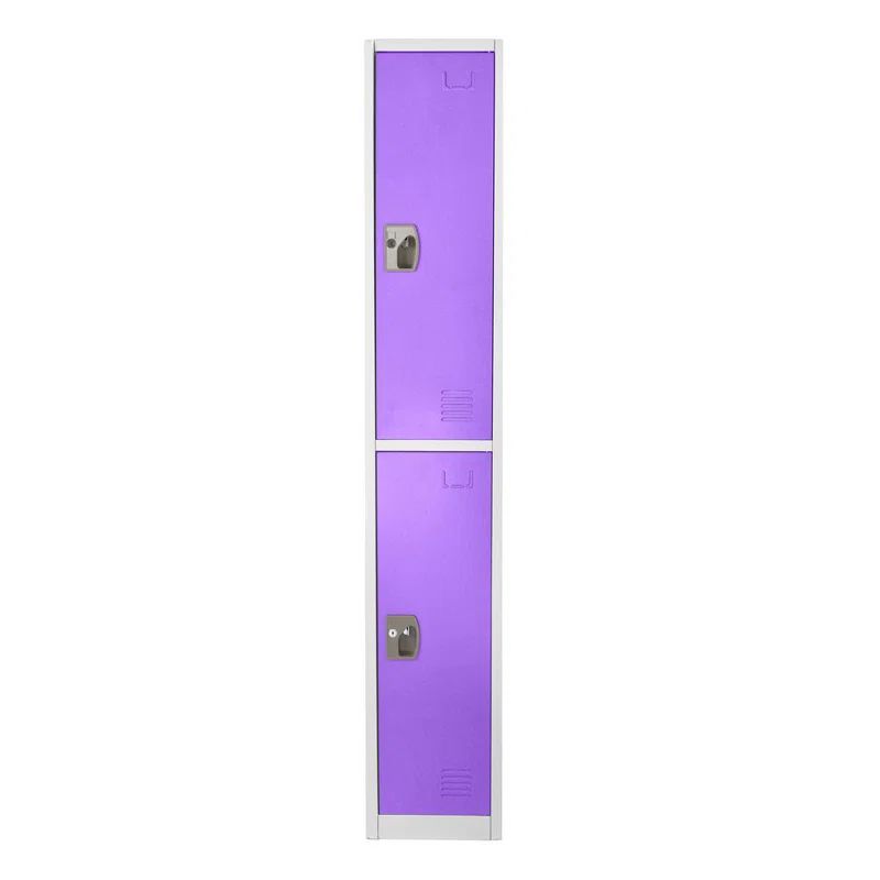 Purple Steel Office Locker with Adjustable Shelving