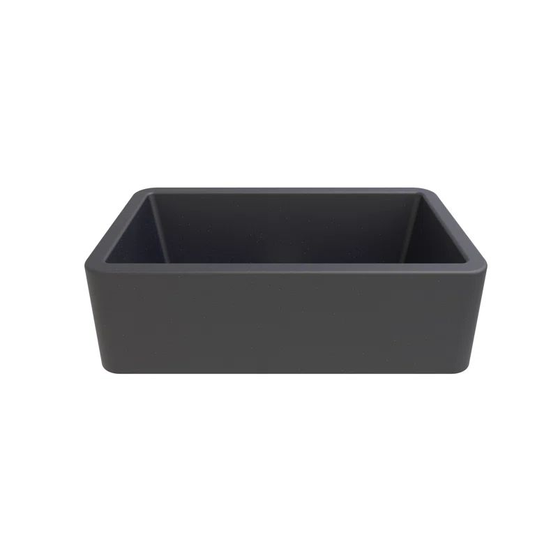 Titanium Gray 33" Granite Farmhouse Apron Sink