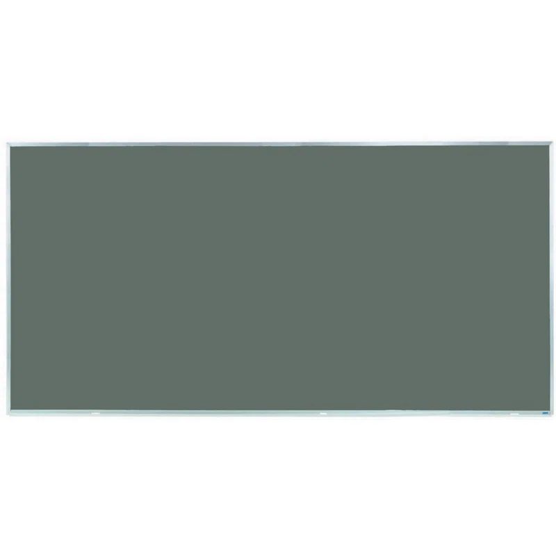 Slate Grey Porcelain Magnetic Chalkboard with Aluminum Frame, 4' x 8'
