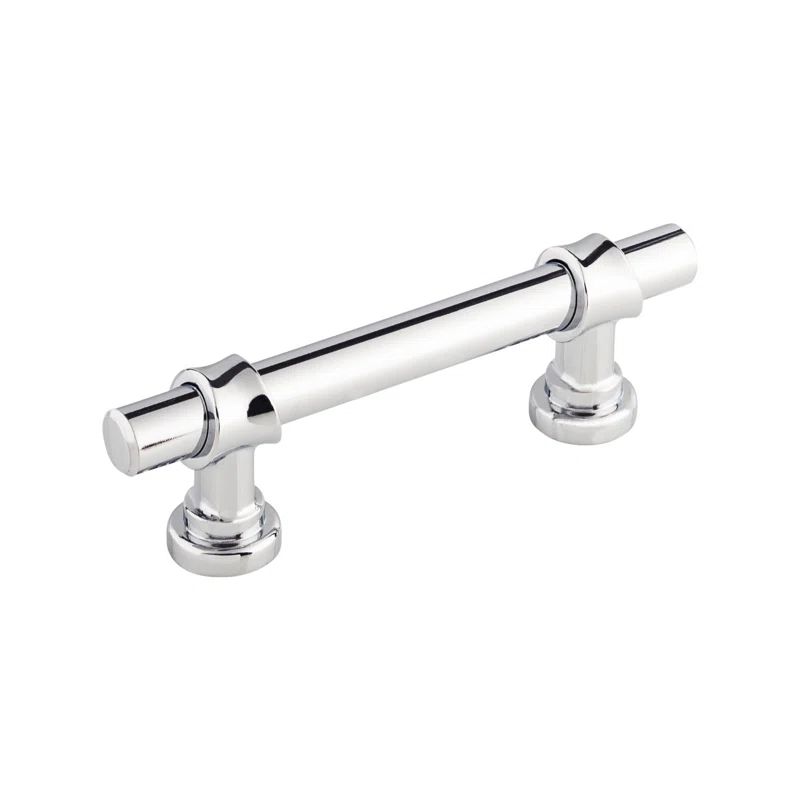 Polished Chrome 3" Bar Handle with Mounting Hardware
