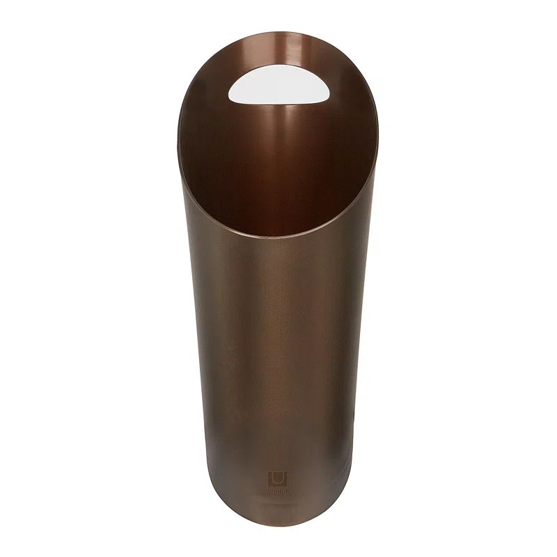 Bronze Slim Plastic Touchless Wastebasket for Kids