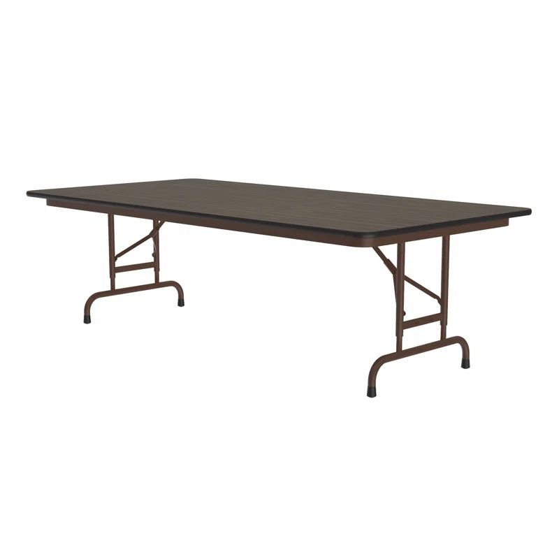 Medium Oak Adjustable Height Rectangular Banquet Table