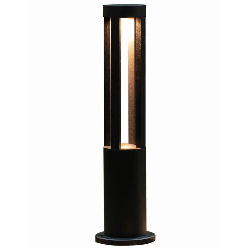 24-Inch Black Aluminum LED Pathway Bollard Light