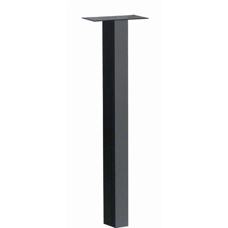 Black Steel 46.5'' Standard In-Ground Mailbox Post