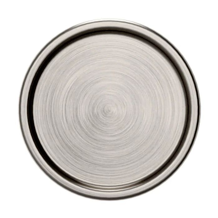 Brushed Satin Nickel Round Cabinet Knob with Mounting Hardware