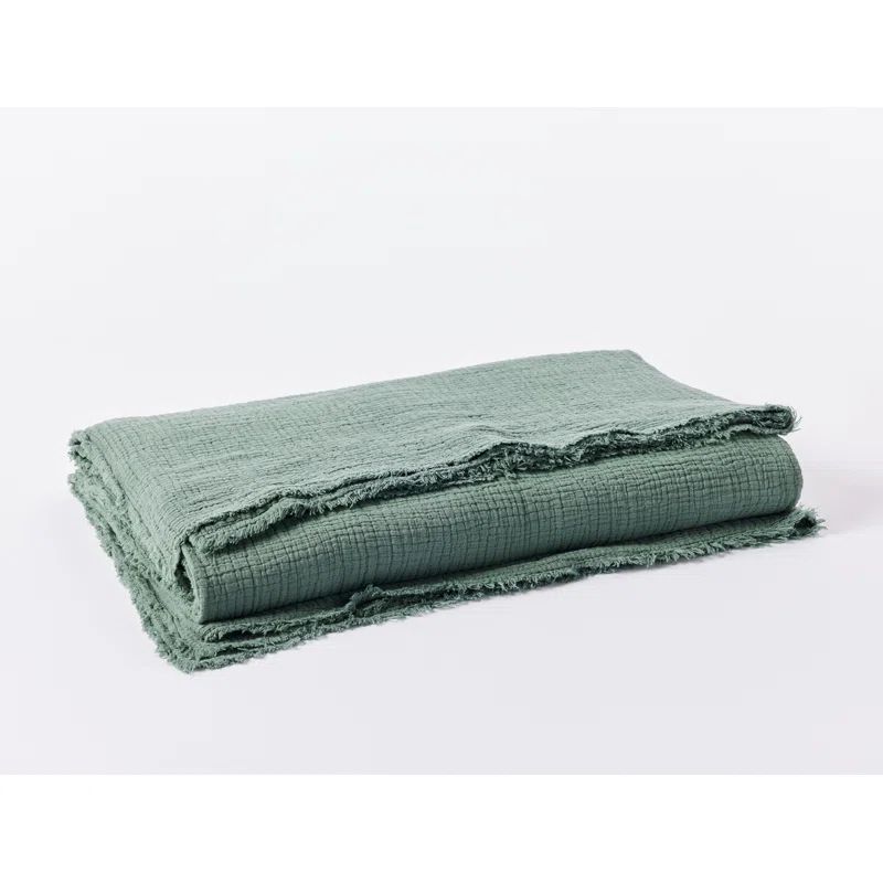 Juniper Organic Cotton Full/Queen Reversible Matelasse Throw