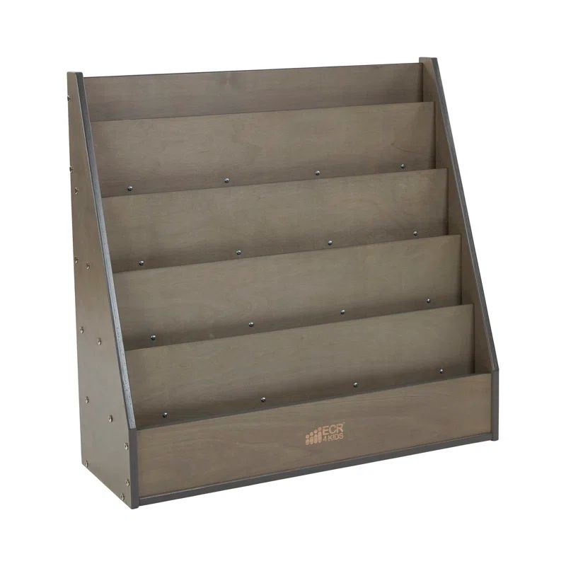 Gray Birch Kids Book Display Stand with Storage