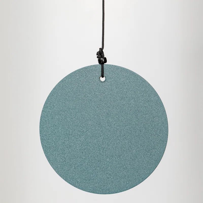 Patina Green 36" Aluminum Wind Chime with Circular Wind Sail