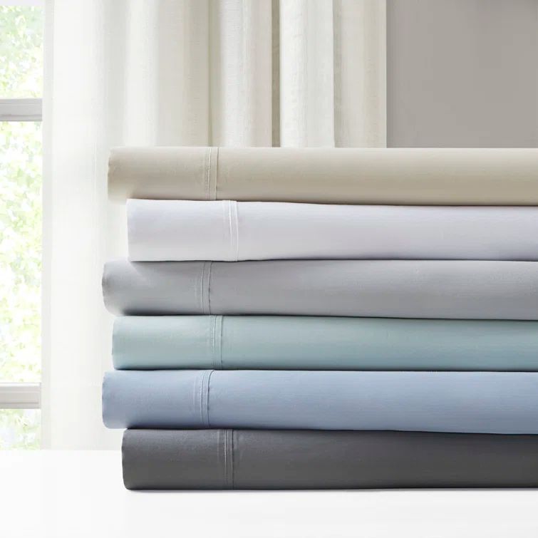 1500 Thread Count Charcoal Cotton Blend King Pillowcases
