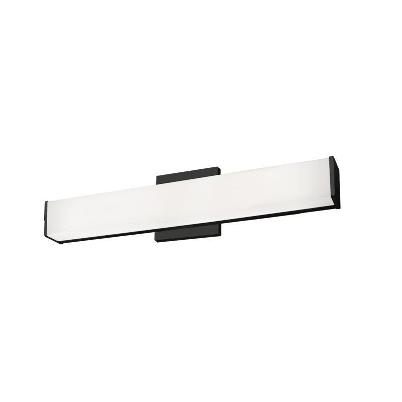 Jane 20" Black LED Bath Bar with Adjustable Track