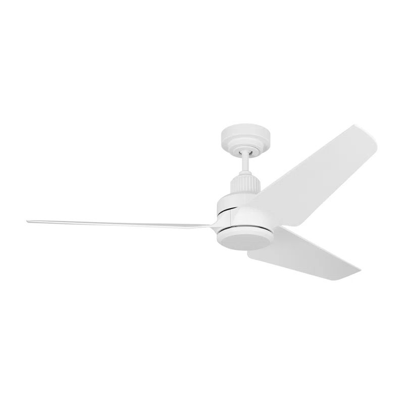 Matte White 52'' Smart Ceiling Fan with LED Lights and Remote