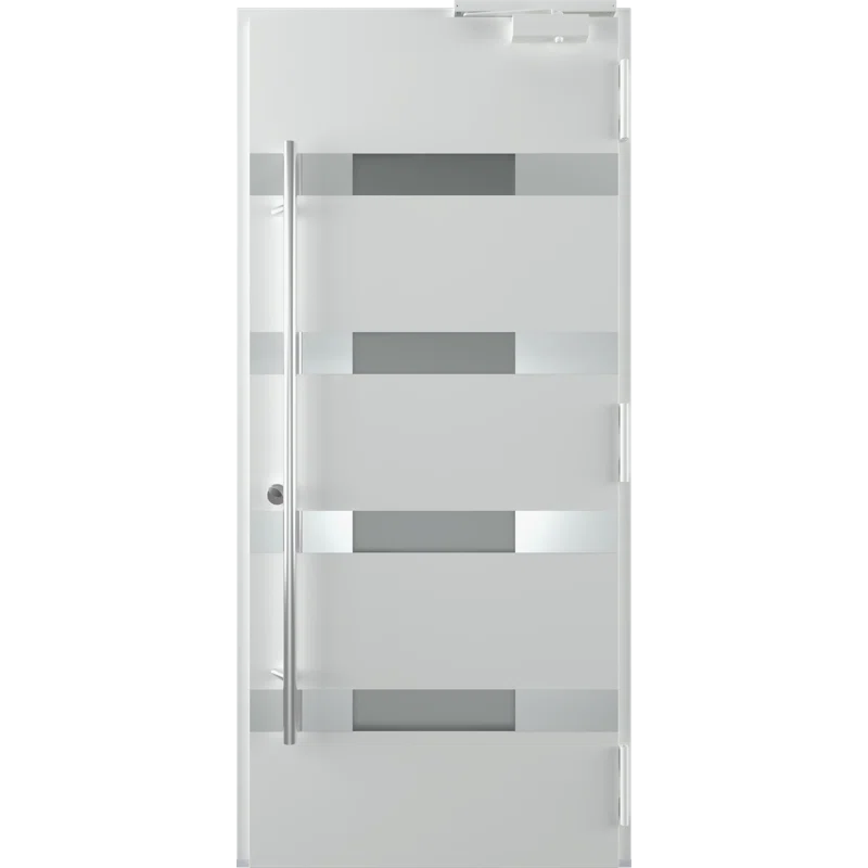 Aura Anthracite and Brown Zinc-Galvanized Steel Screen Door