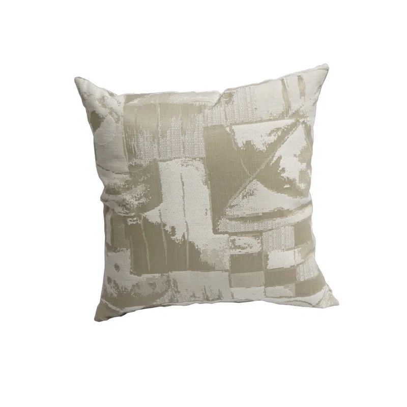 Blazing Needles 17" Jacquard Tapestry Throw Pillow with Microdenier Filling