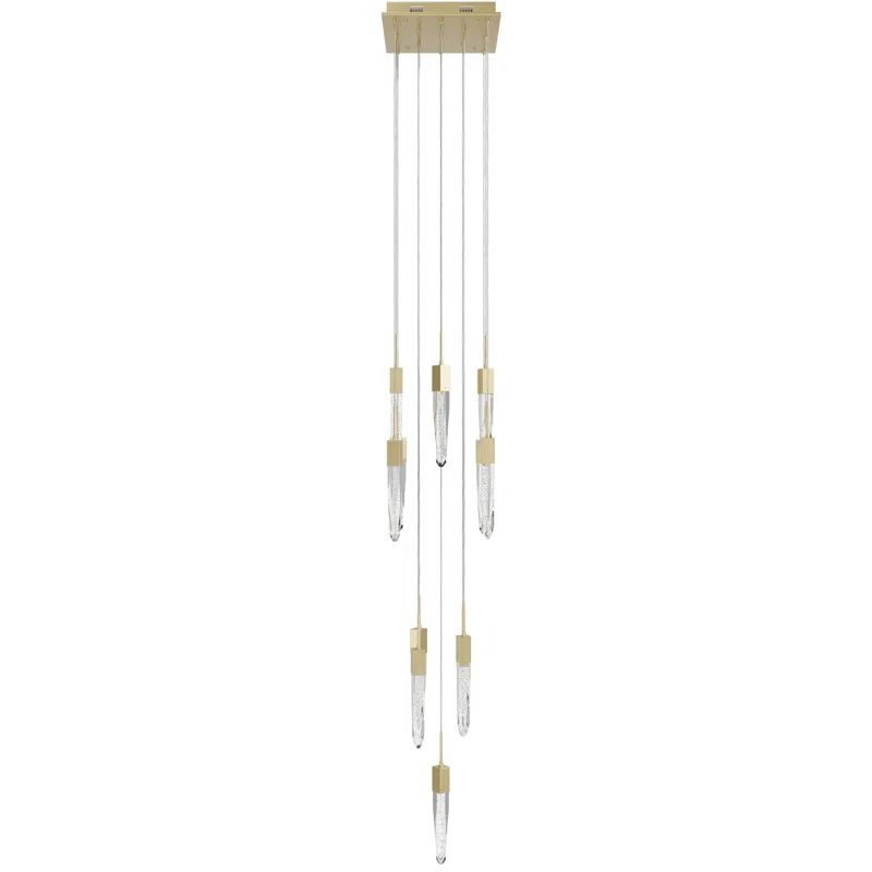 Aspen 13-Light Crystal LED Tiered Chandelier in Polished Nickel