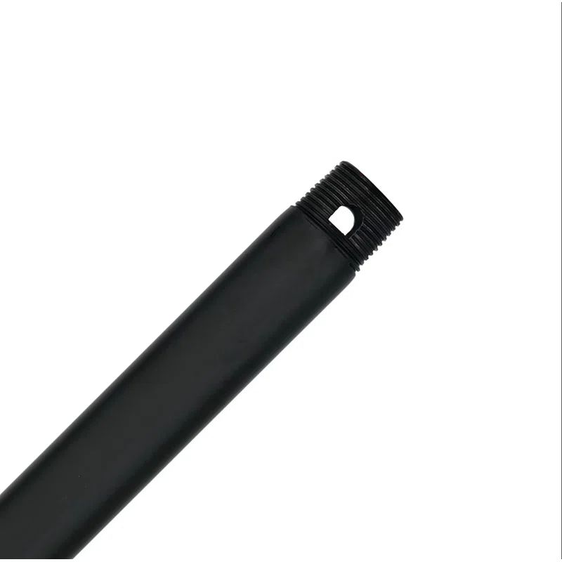 18" Matte Black Steel Ceiling Fan Downrod