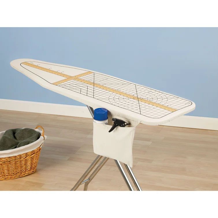 Cream Cotton Deluxe Ironing Board Cover with Sewing Guide