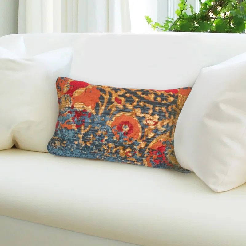 Marina Blue and Red Indoor/Outdoor Decorative Pillow