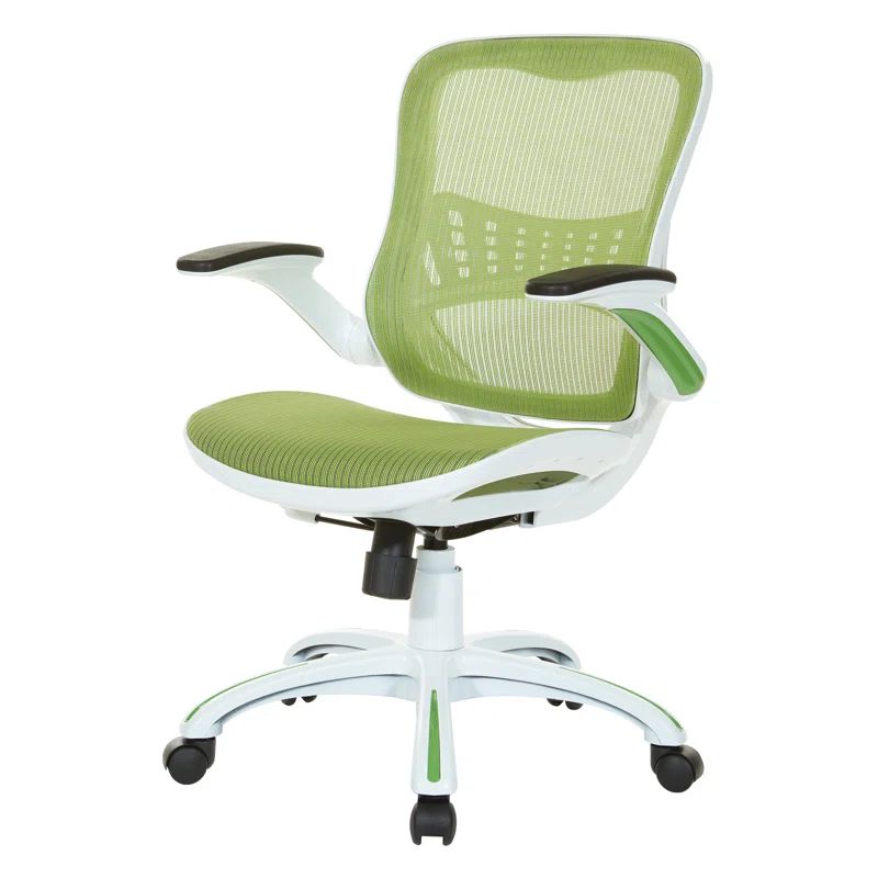 Green Mesh Executive Office Chair with Adjustable Arms