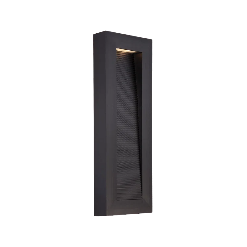 Urban Black Aluminum 2-Light LED Outdoor Wall Sconce with White Diffuser