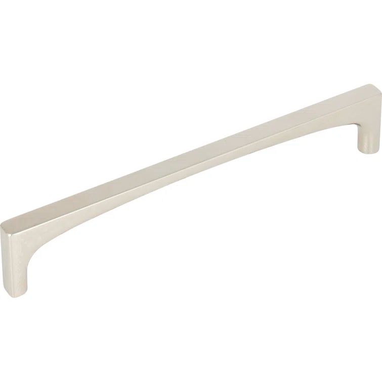 Polished Nickel Modern Bar Handle with Mounting Hardware