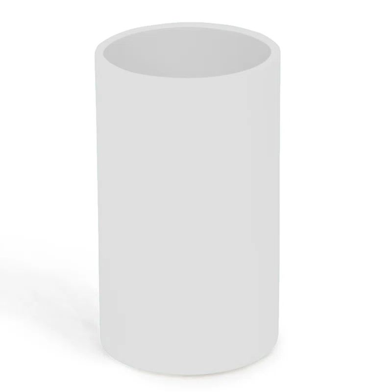White Lacquer Modern Bathroom Tumbler