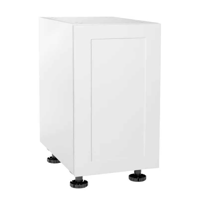 Shaker White Matte Finish Modern Base Kitchen Cabinet
