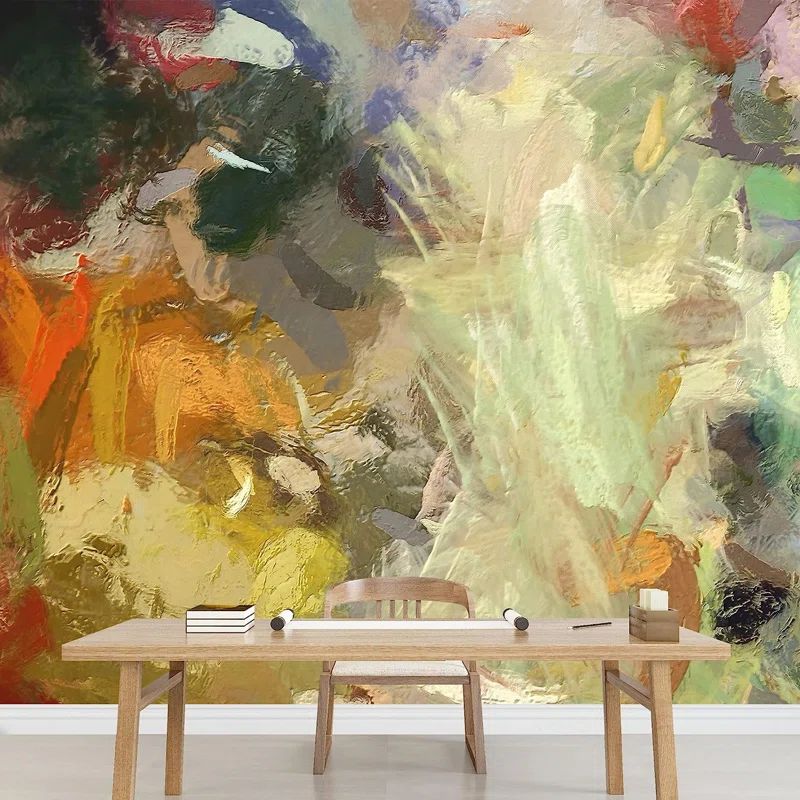 Large Colorful Abstract Acrylic Self-Adhesive Wall Mural