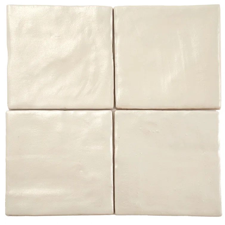 Duchess Glossy Beige Ceramic 4" x 4" Square Wall Tile