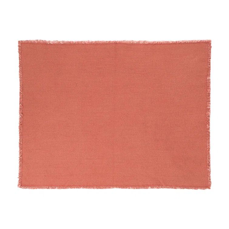 Cedar Wood Cotton Fringed Placemat