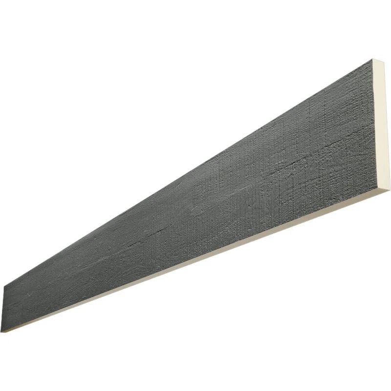 Slate Finish Rough Cedar Faux Wood Beam Plank, 6" x 96"