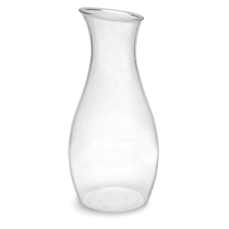 Clear Polycarbonate 41 oz Carafe with Angled Rim