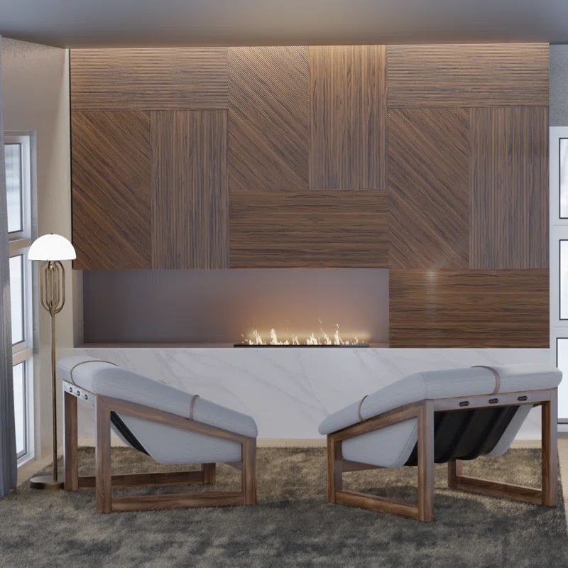 Cherry Solid Wood Decorative Wall Panel, 24" x 46"