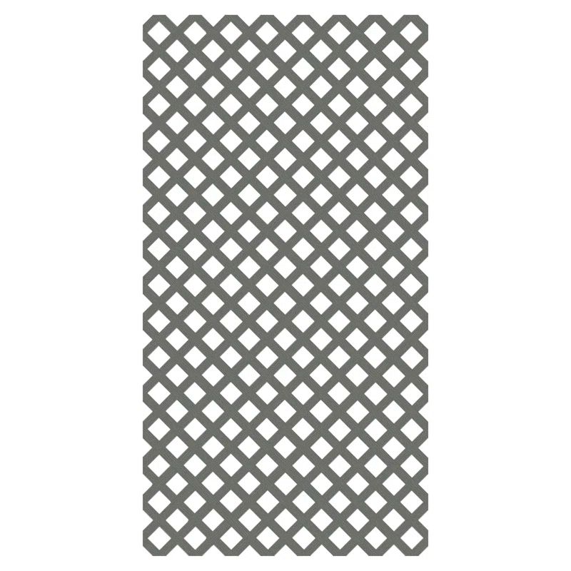 4 ft. x 8 ft. Brazilian Walnut Diamond Garden Vinyl Lattice