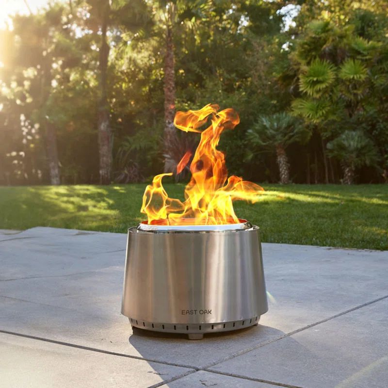 East Oak 21" Stainless Steel Smokeless Outdoor Fire Pit