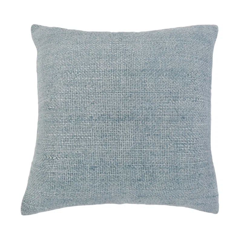 Monterey Coastal Striped Linen Square Throw Pillow